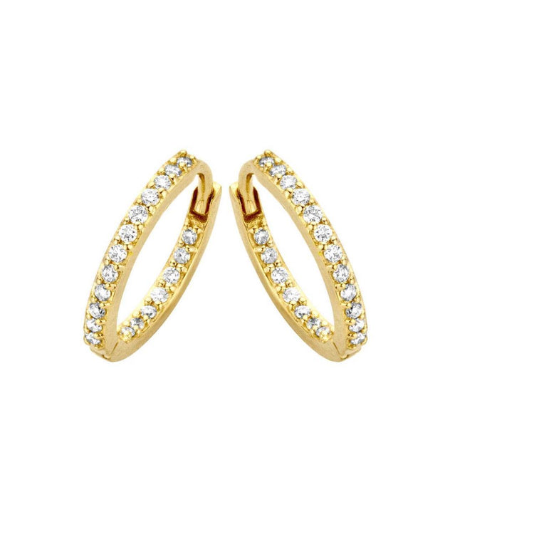 Spirit icons - 14K Lagoon Hoop 0,19ct Wvs