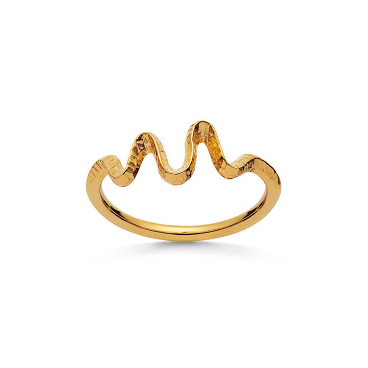 Maanesten - Sonar Ring Forgyldt st. 59