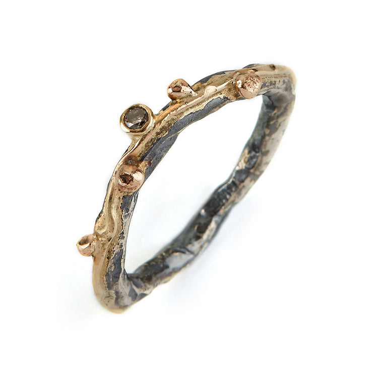 By Birdie - Zeus Single Brill Ring (0,05Ct.)