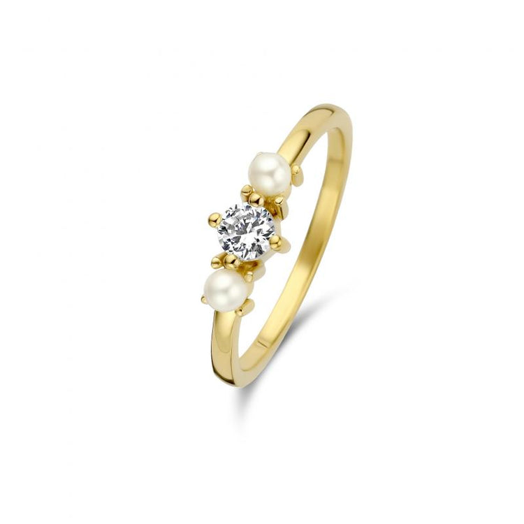 Spirit Icons - Ocean ring forgyldt St 54 Cz