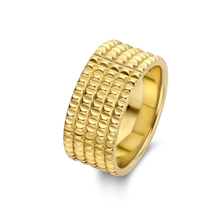 Spirit Icons - Peak Ring Forgyldt Sølv st. 58
