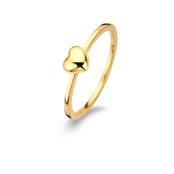 Spirit Icons - Heart Ring Forgyldt Sølv St.60