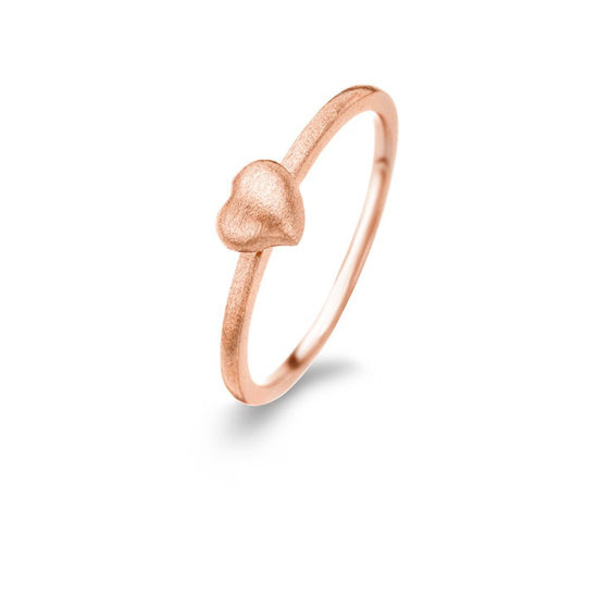 Spirit Icons - Heart Ring Rosa forgyldt Sølv St.52