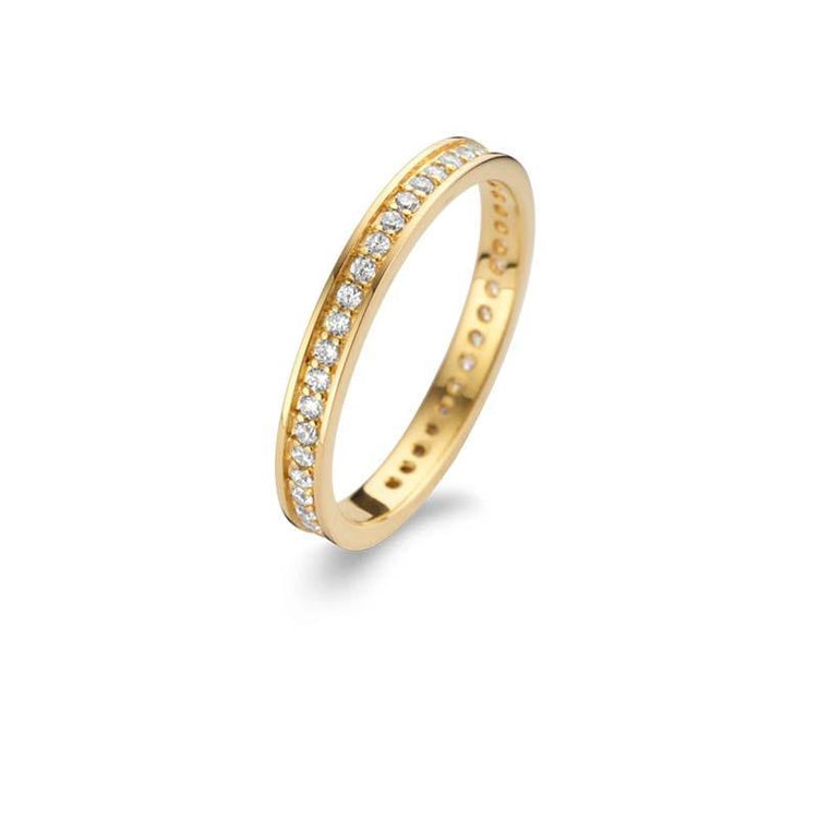 Spirit Icons - Chick Ring 2 mm. Forgyldt Sølv St.60
