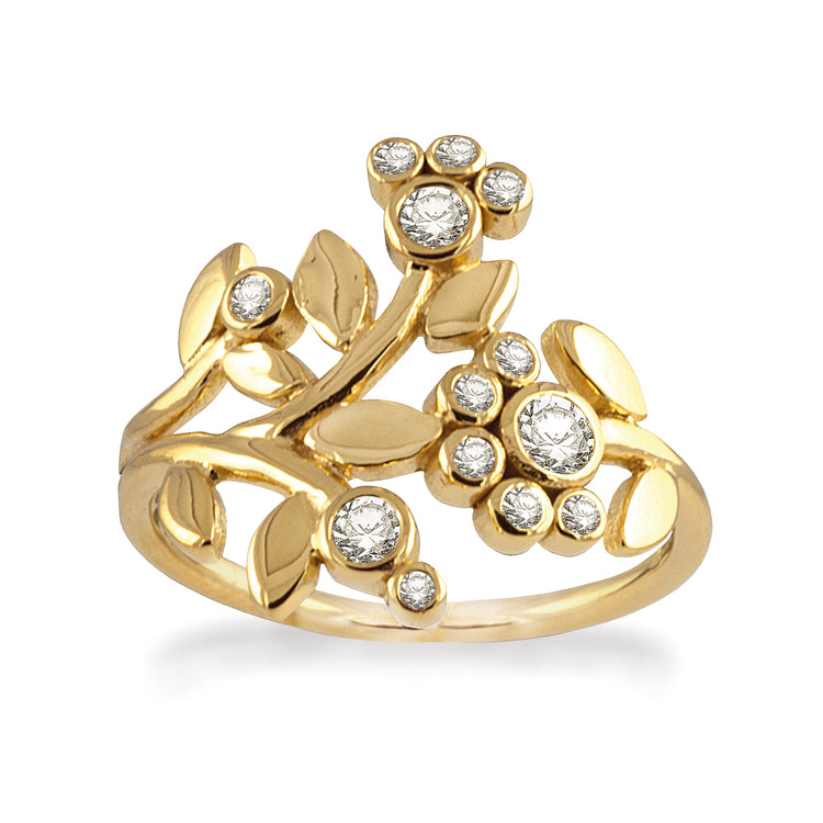 Rabinovich - Adorable Lace Forgyldt ring st. 55 zirkonia