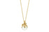 Rabinovich - Collier blade hvid perle forgyldt