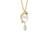 Rabinovich - Optimism Collier Forgyldt hv. perle, sky blue, hv. topas