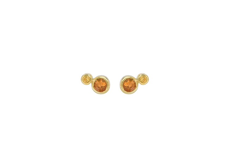 Rabinovich - 14 Kt Pixie Dust Ørestikker orange, gul, pink safir