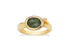 Rabinovich - Hope ring forgyldt grøn kvarts st. 54