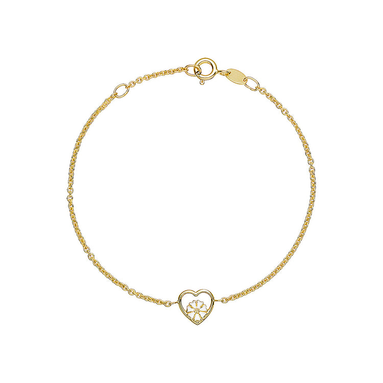 Marguerit armbånd hjerte