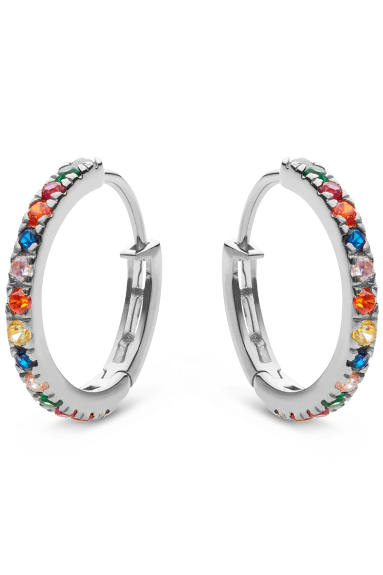 Maanesten - Nubia Big Color ørering Sølv