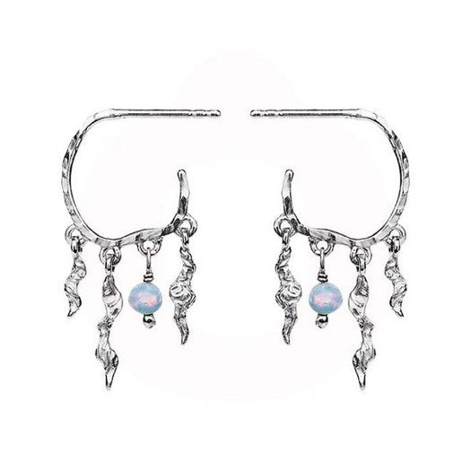 Maanesten - Bayou Øreringe Sølv