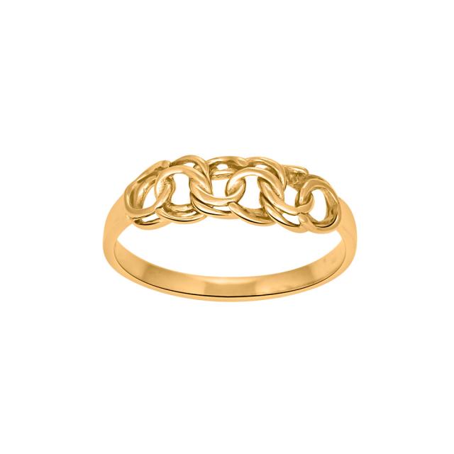 SIERSBØL - 8kt. guldring bismarck st. 55