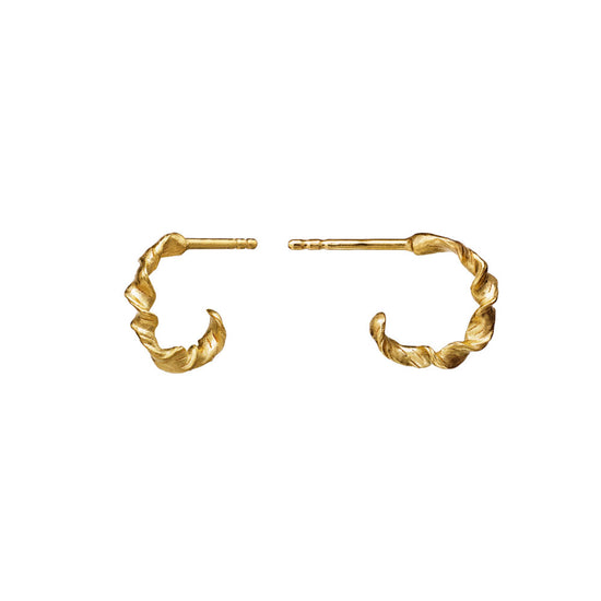 Amalie Øreringe forgyldt Maanesten