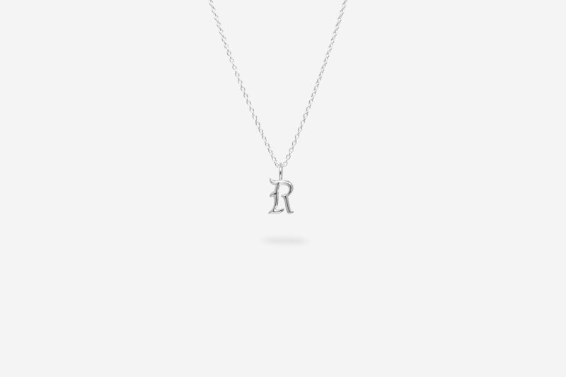 IX Studios - R Letter Charm Silver IX Studios