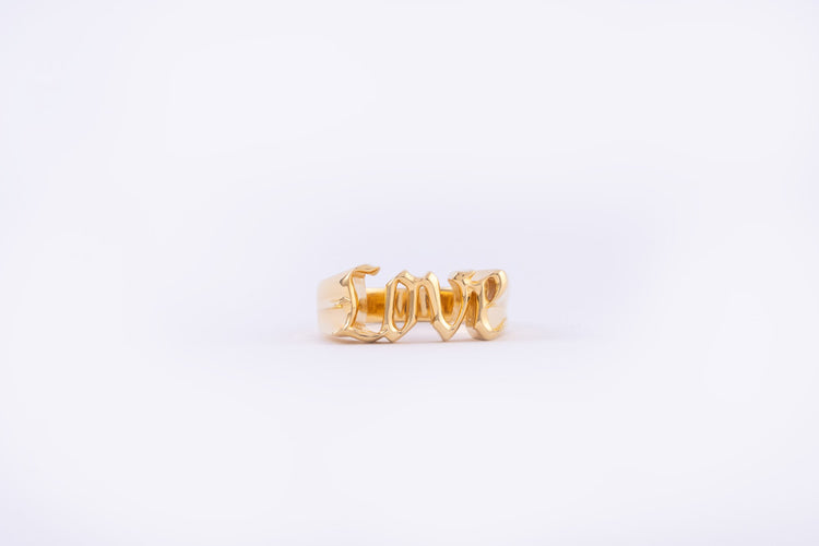 IX - Love Ring st. 52 Forgyldt