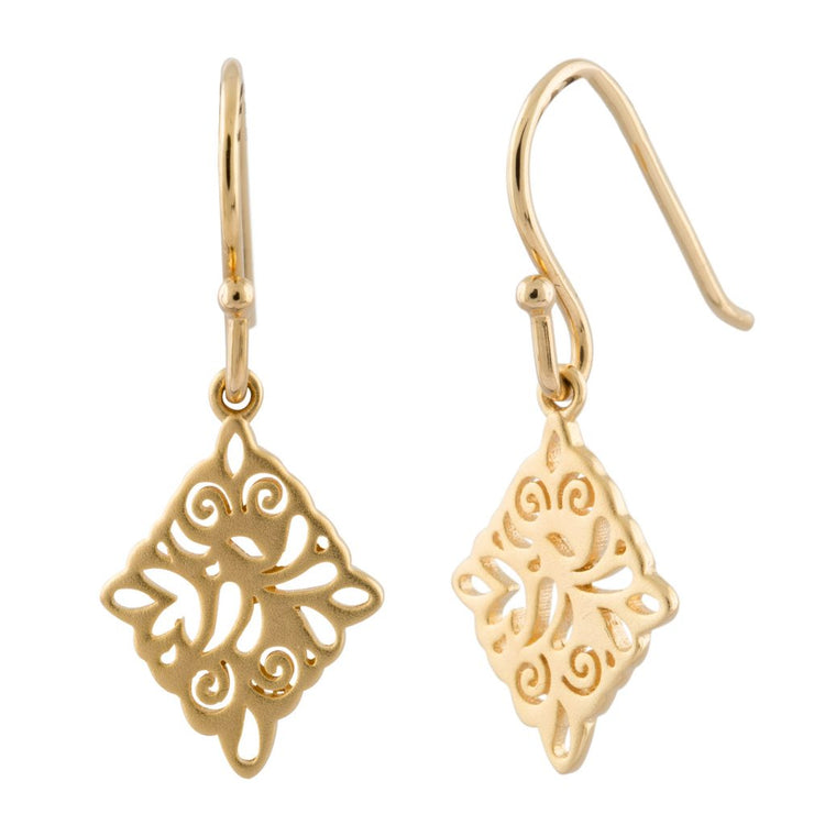 Lene Visholm - Ørehængere Arabian Queen - Forgyldte