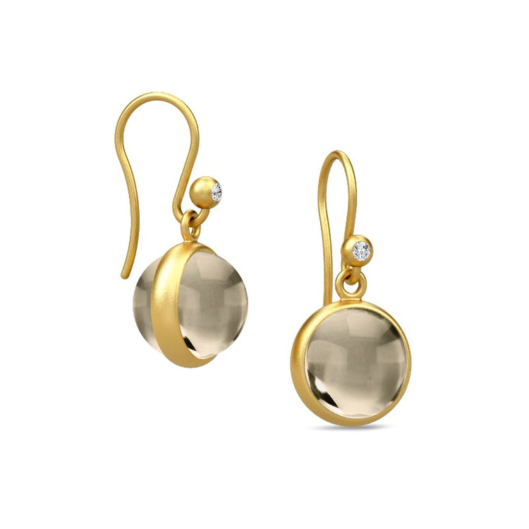 Julie Sandlau - Prime Ørehænger - Smokey, Forgyldt