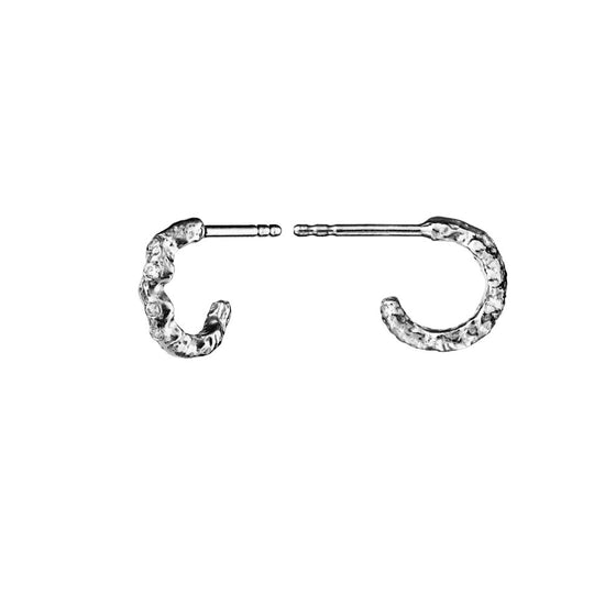 Janine Petite øreringe sølv Maanesten