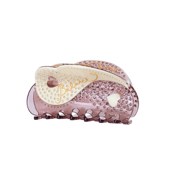 Peace Magenta Hair Claw Maanesten