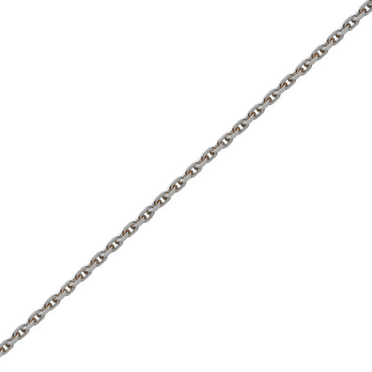 Anker Facet 36cm 0,40mm sølv Halskæde