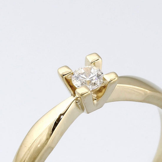 14k Jewelz ring 0,10ct W-Tca/SI Rødguld