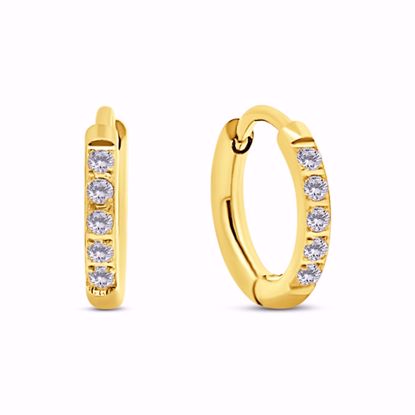 CO88 IP guldbelagt Stålcreoler med sten 13mm