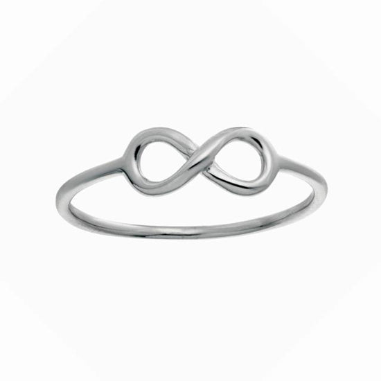 Uendelighedstegn Rhod. sølvring ETERNITY52