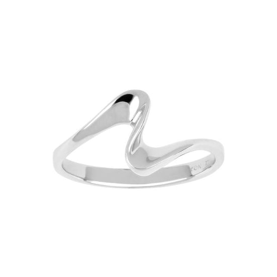 Rh. ring WAVE52 11mm Nordahl Jewellery