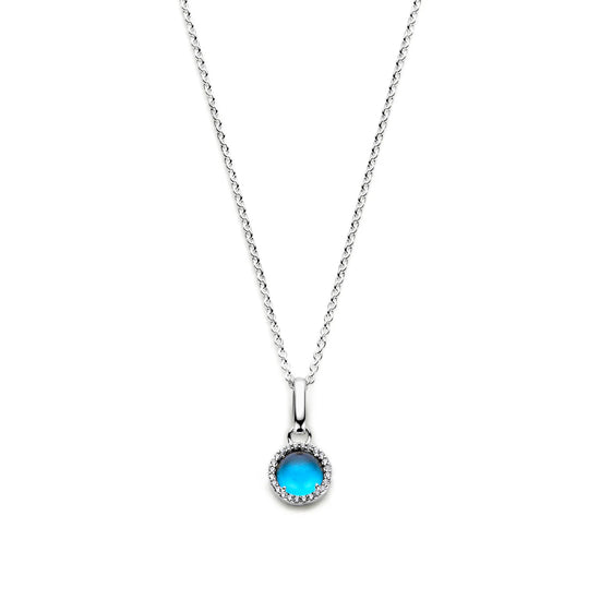 EUPHORIA vedhæng BLUE sølv Spirit icons