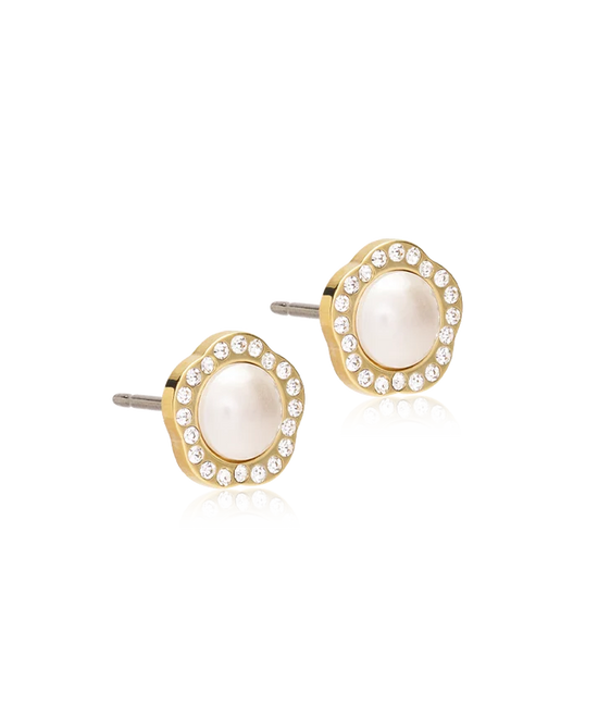 GT Brilliance Fancy Pearl 8 mm, Crystal/white Blomdahl