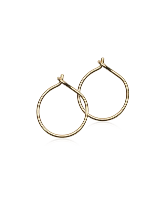 Golden titanium creoler 12 mm Blomdahl