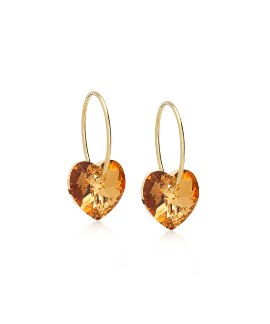 GT Ear Ring 14 mm, Heart 10 mm, Bronze Blomdahl