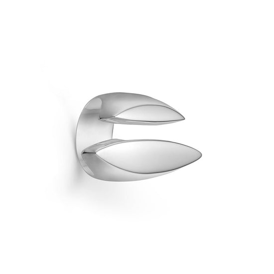 Kraftig bred sølv ring åben mat Randers Sølv