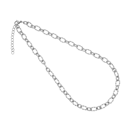 Halskæde i stål Blicher Fuglsang