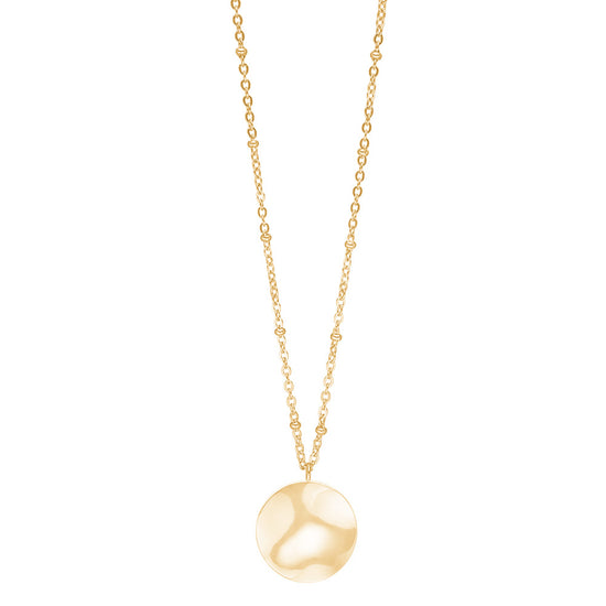 Halskæde stål rund IP gold ONDA Nordahl Jewellery