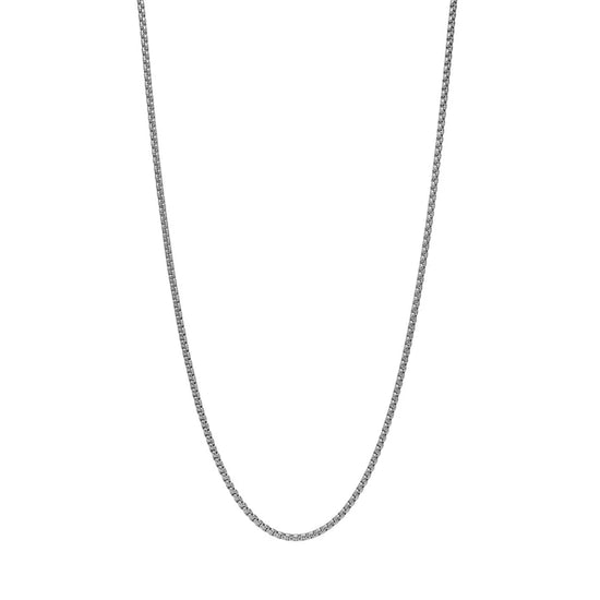 SON kæde stål, rund venezia 45+5cm