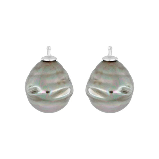 Mallorca perle barok vedhæng til creol  farve93 m/rh sølv- HEINZENDORFF