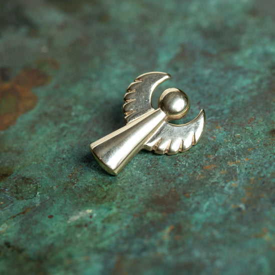 14Kt. Håbets engel lille vedhæng rødguld by Norup