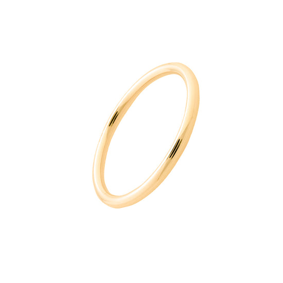 Armring oval forgyldt glat rund tråd 2,5mm 65mm indre diameter Randers sølv