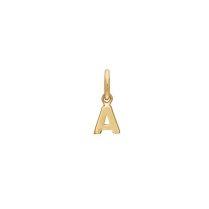 14K. Bogstav Guld 4x5mm Siersbøl