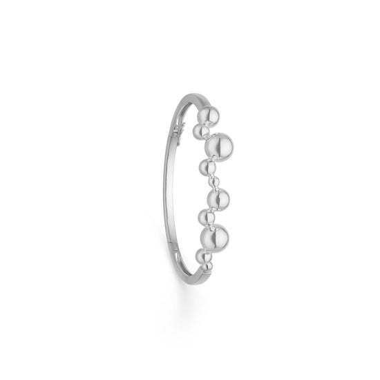 Leddelt Armring m. små/store kugler Randers Sølv