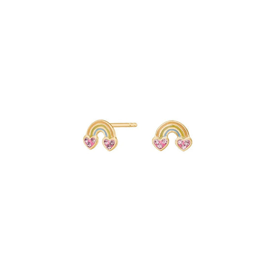 Fg. sølvørestikker regnbue zirkonia NOA Kids Jewellery