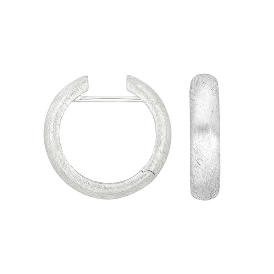 Rhod. sølv mat system-creoler Ida 5x22mm HEINZENDORFF