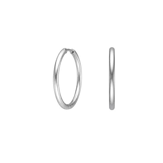 Creoler stål 21mm CALMA Nordahl Jewellery