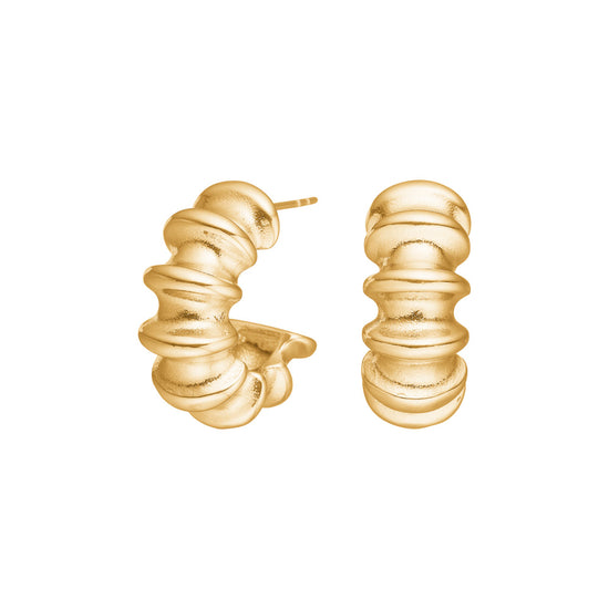 Creoler stål 1 IP gold SALINO Nordahl Jewellery