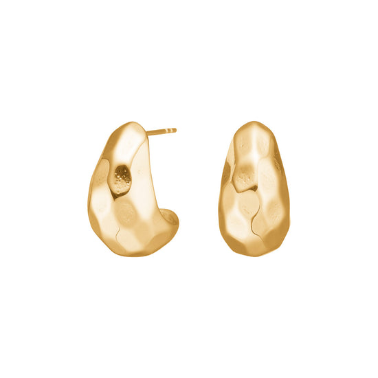 Creoler stål 3 IP gold SALINO Nordahl Jewellery