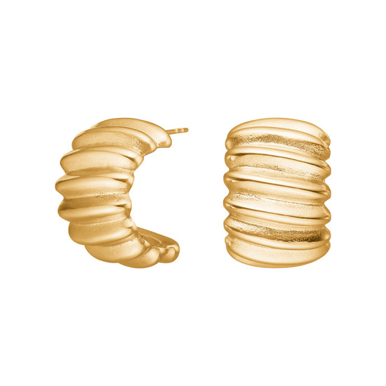Creoler stål 4 IP gold SALINO Nordahl Jewellery