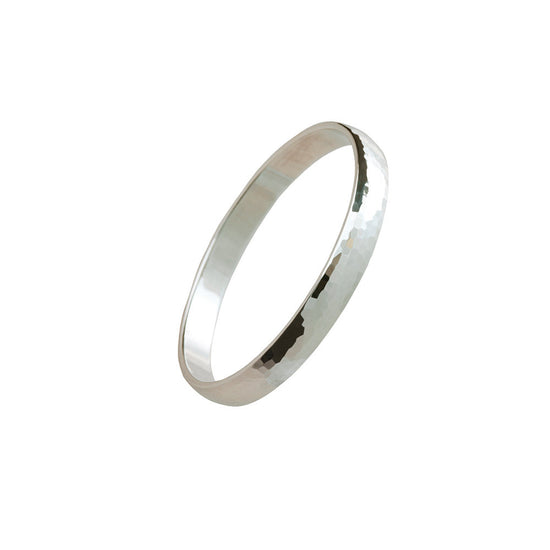 Armring buet hamret 3x9mm. Randers sølv