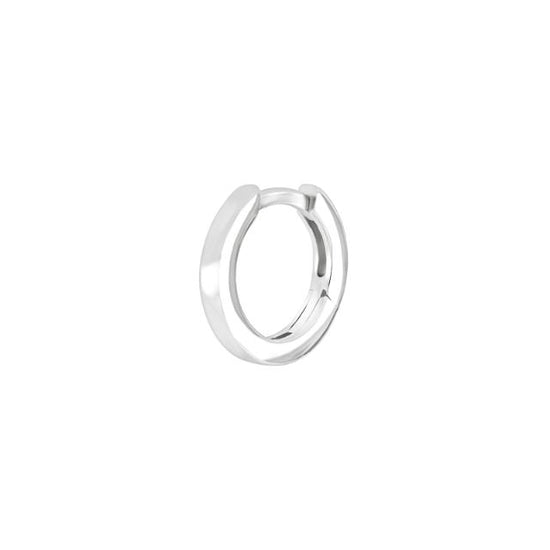 SON rhod. single sølvcreol 12,5mm